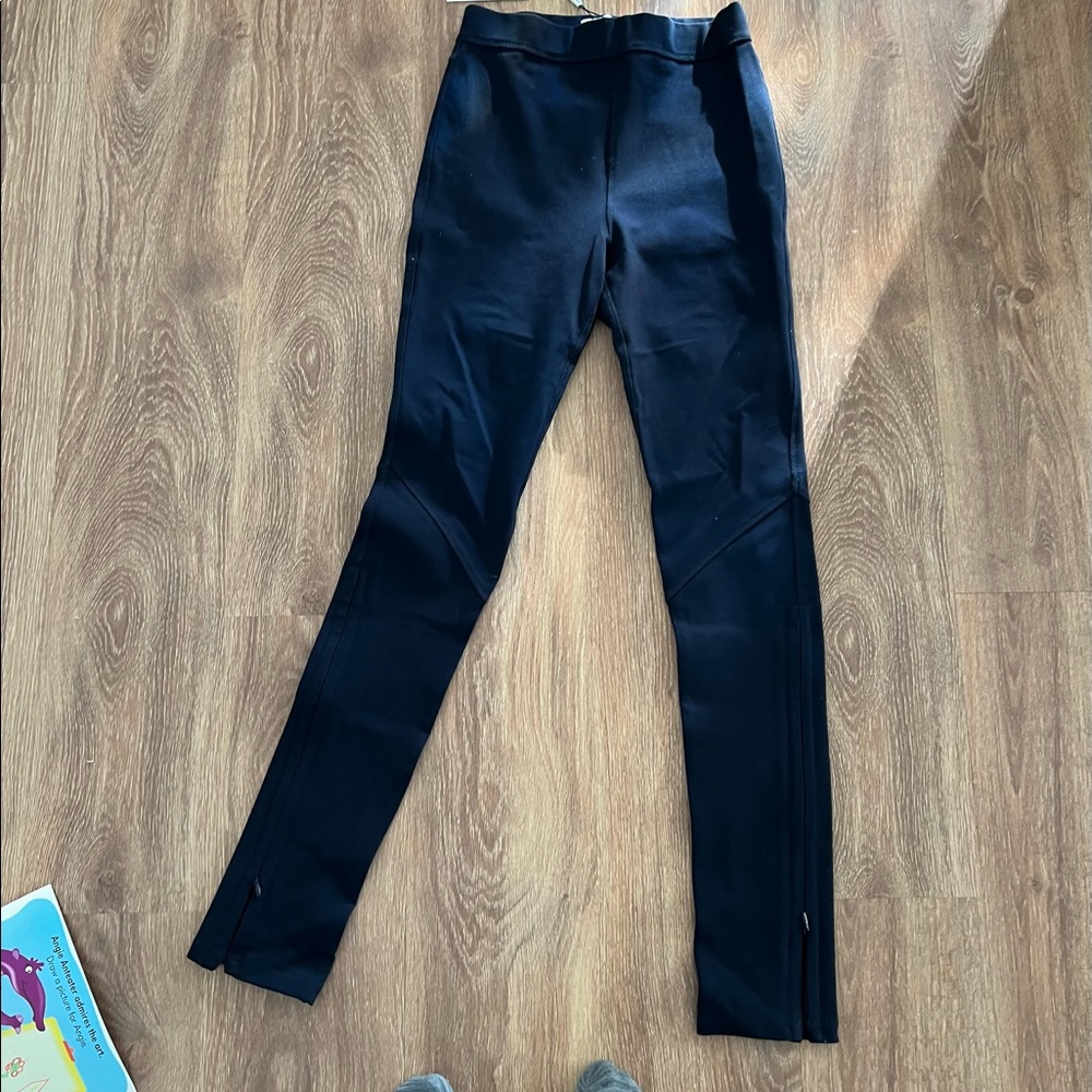 something navy high waisted leggings